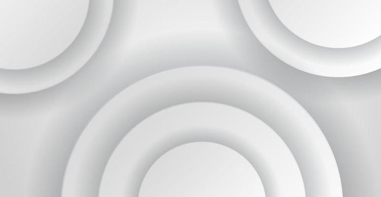 Modern abstract light silver background vector. Elegant 3D circle shape design. eps10 vector