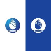 Water drop logo template vector