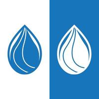 Water drop logo template vector