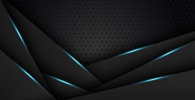 abstract light blue black space frame layout design tech triangle concept gray texture background. eps10 vector