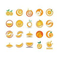 Orange logo design vector