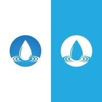 Water drop logo template vector