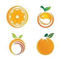 Orange logo design vector