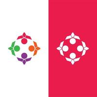 Community, network and social icon vector