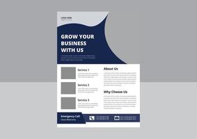 Corporate business flyer template, Digital marketing agency flyer, grow your business digital marketing new flyer. cover, poster, leaflet, flyer design vector