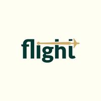 Flight logotype design concept vector