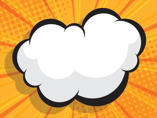 abstract comic book pop art with blank speech bubble