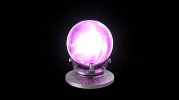 crystal ball radiating positive energy video