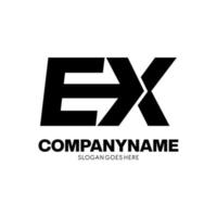 Letter EX express Logo Vector Download