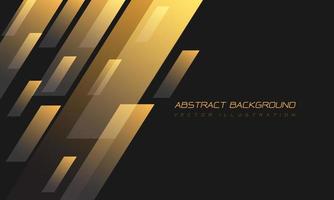 Abstract yellow geometric lines futurisitc light on black with blank space design modern technology background vector