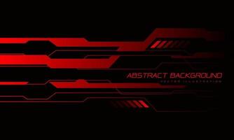 Abstract red cyber line geometric futuristic on dark grey design modern technology background vector