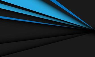 Abstract blue triangle arrow direction dynamic speed on grey black shadow design modern futuristic background vector