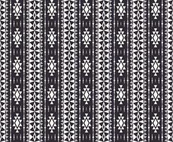 Ethnic aztec geometric shape stripes pattern black and white color seamless background. Use for fabric, textile, interior decoration elements, upholstery, wrapping. vector