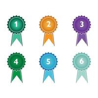Certificate badge graphic design template vector image