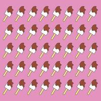 bitten ice cream icon background backdrop texture vector