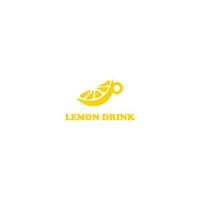 fresh lemon drink abstract design vector