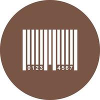 Bar Code Circle Background Icon vector