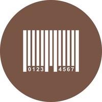 Bar Code Circle Background Icon vector