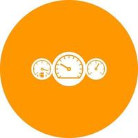 Car Meters Circle Background Icon vector