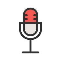 Voice Memo Circle Background Icon vector