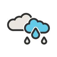 icono de fondo de círculo de lluvia ligera vector