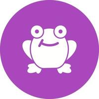 Frog Circle Background Icon vector