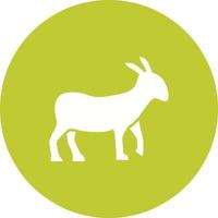 Goat Circle Background Icon vector