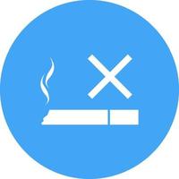 No Smoking SIgn Circle Background Icon vector