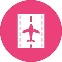 Runway Circle Background Icon vector