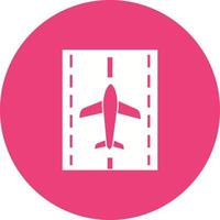 Runway Circle Background Icon vector