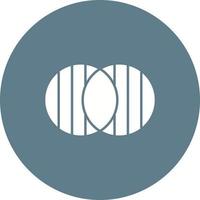Discrete Math Circle Background Icon vector