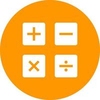 icono de fondo de círculo de símbolos matemáticos ii vector