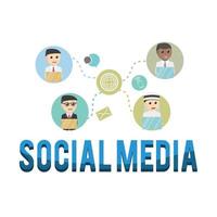 business social media design on white background vector