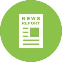 News Report Circle Background Icon vector