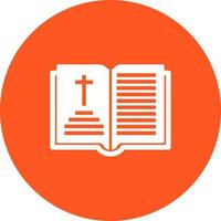 Holy Book Chapter Circle Background Icon vector