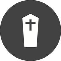 Casket I Circle Background Icon vector