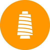 Thread Spool II Circle Background Icon vector