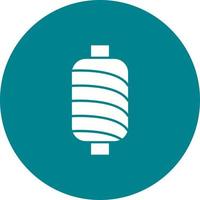 Thread Spool I Circle Background Icon vector