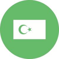 Turkey Circle Background Icon vector