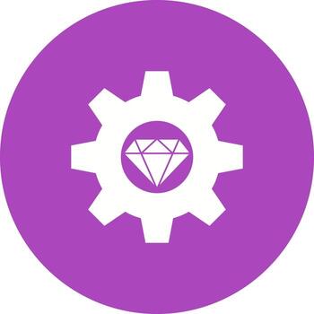 icono de fondo de círculo de optimización de código vector