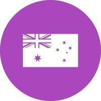 Australia Circle Background Icon vector