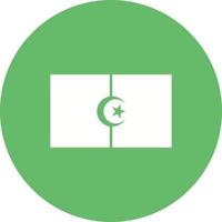 Algeria Circle Background Icon vector