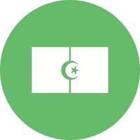 Algeria Circle Background Icon vector