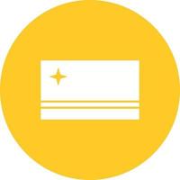 Aruba Circle Background Icon vector