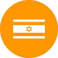 icono de fondo de círculo de israel vector