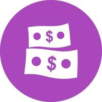 Money II Circle Background Icon vector