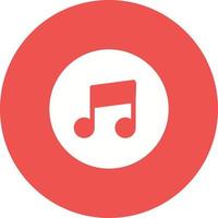 Music Player Circle Background Icon vector