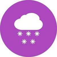 Snowing Circle Background Icon vector