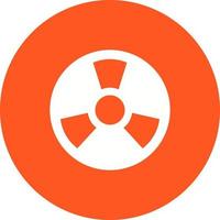 Radioactive Zone Circle Background Icon vector