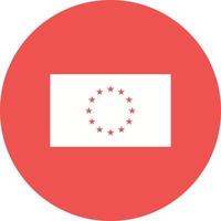 icono de fondo del círculo de la unión europea vector